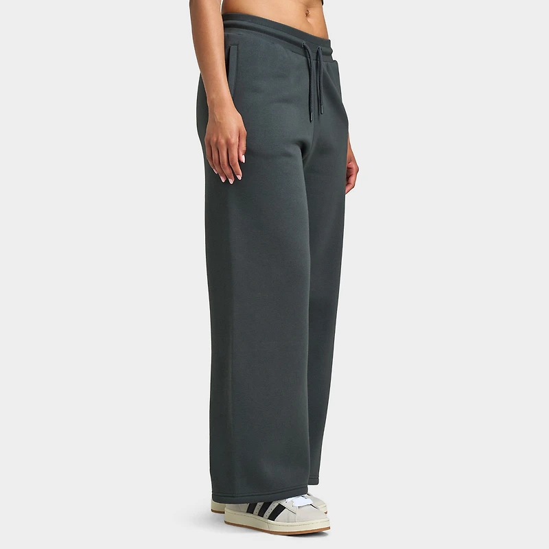 Supply & Demand Women's Spray Wide Leg Joggers / Dark Grey With Diamantes
