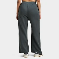 Supply & Demand Women's Spray Wide Leg Joggers / Dark Grey With Diamantes