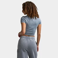 Supply & Demand Women's Raw Slim Tee / Grey Shingles