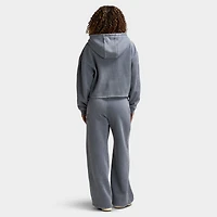 Supply & Demand Women's Raw Boxy Full Zip Hoodie / Grey Shingles