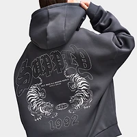 Supply & Demand Chandail à capuche zippé pour femmes Noir sable / Pierres scintillantes Keyline