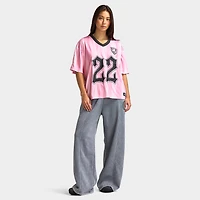 Supply & Demand Dept Footy Top / Sea Pink