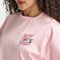 Supply & Demand Heart Clip T-Shirt / Pink