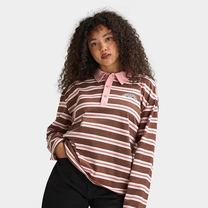 Supply & Demand GLOBE RUGBY T-Shirt / Bridal Rose