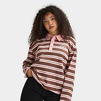 Supply & Demand GLOBE RUGBY T-Shirt / Bridal Rose