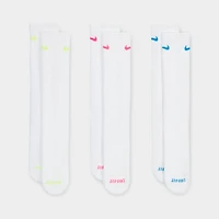 Nike Everyday Plus Cushioned Crew Socks White/ Multi(3-Pairs)