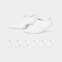 Nike Kids Cushioned No-Show Socks (6 Pack) White / Black