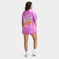Mayfair Women's Stay You Oversized Boyfriend Tee / Pink