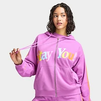 Mayfair Women's Stay You Full Zip Hoodie / Pink