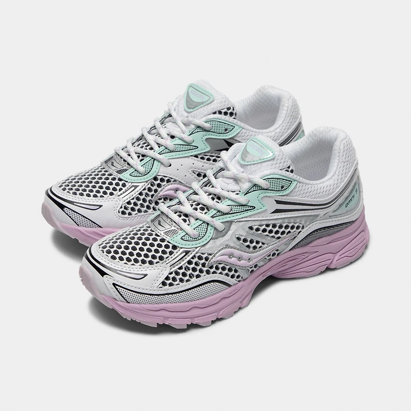 Saucony Juniors' Omni 9 White / Lilac