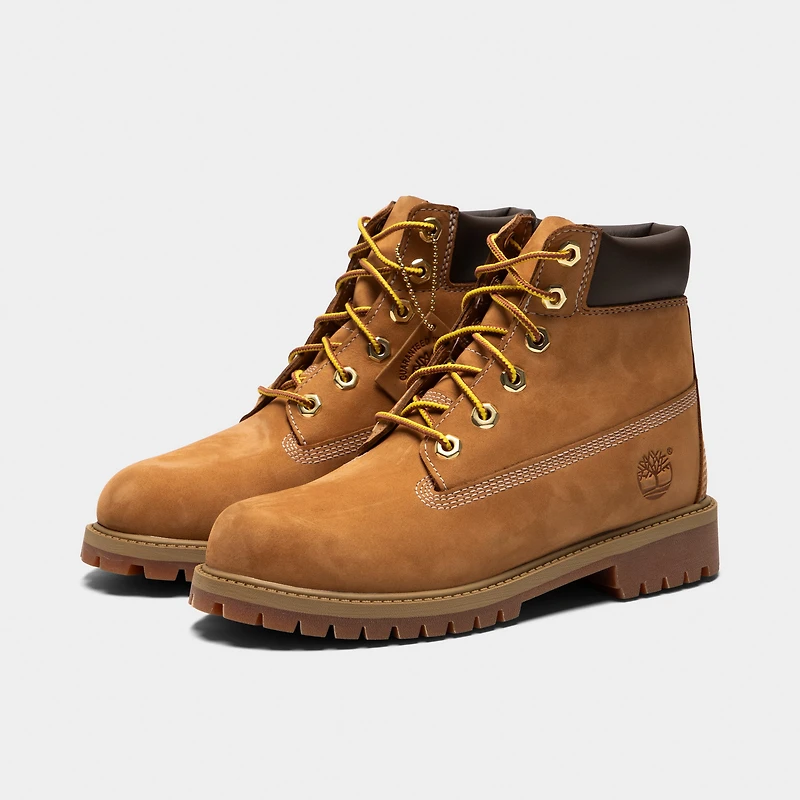 Timberland Juniors' 6-Inch Premium Lace Up Waterproof Boot / Wheat