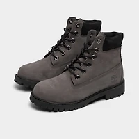 Timberland Juniors' 6-Inch Premium Waterproof Boot / Medium Grey Nubuck
