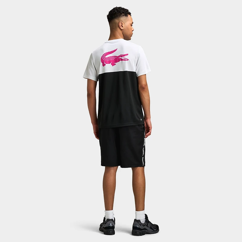 Lacoste Croc CB Tape T White / Black - Pink