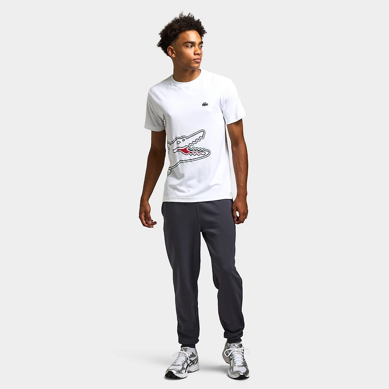 Lacoste Croc Piq Graphic T-shirt / White