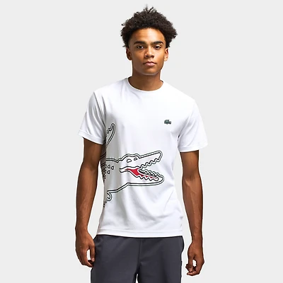 Lacoste Croc Piq Graphic T-shirt / White