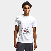 Lacoste Croc Piq Graphic T-shirt / White