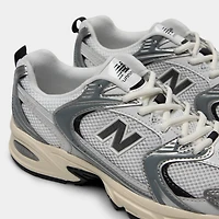 New Balance 530 Silver Metallic / Black Cement