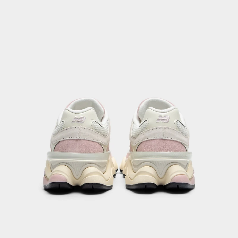 New Balance 9060 Blanc / Rose - Argent Métallisé
