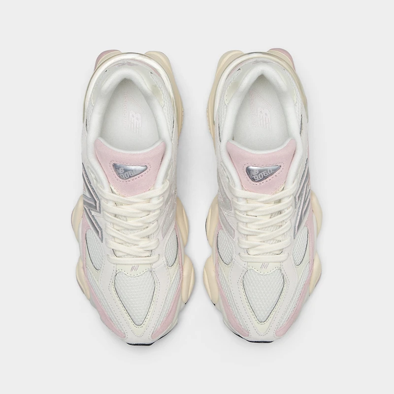 New Balance 9060 White / Pink - Silver Metallic
