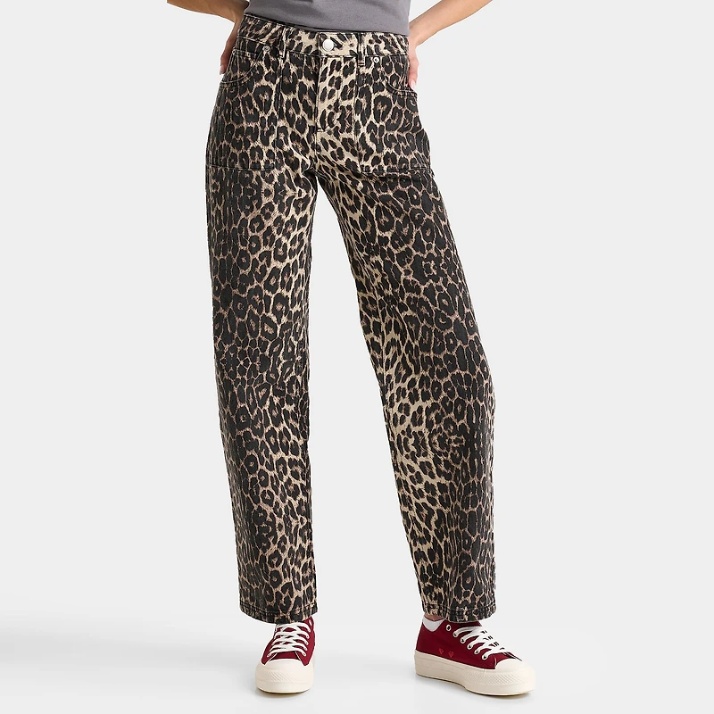 Unlike Humans Women's Jeans / Leopard Wash