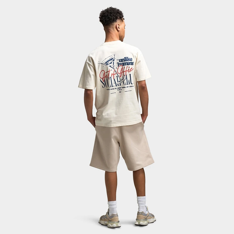 Unlike Humans Cocktail Graphic T-Shirt / Cream