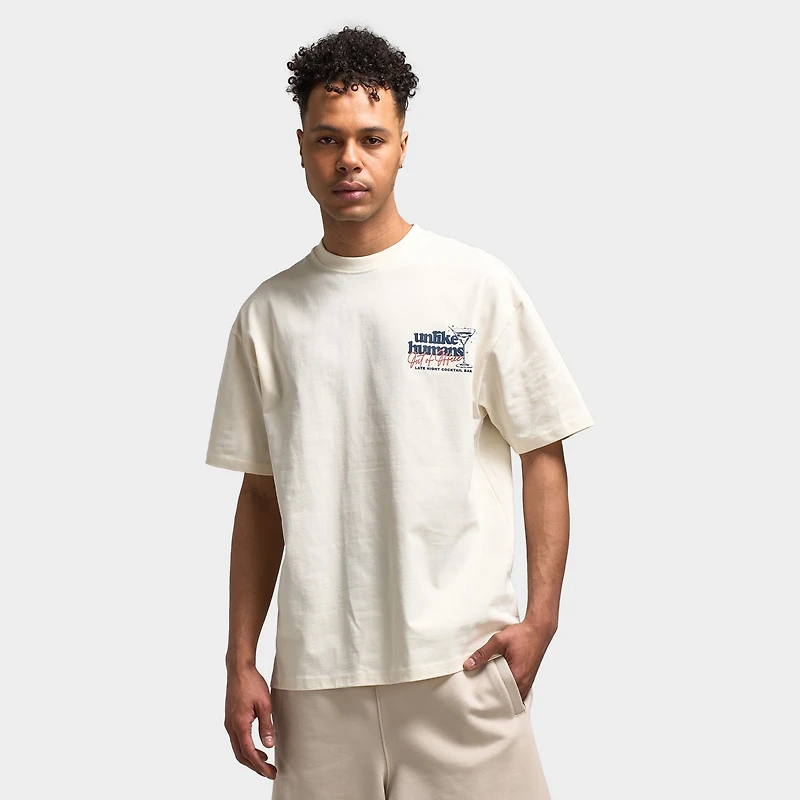 Unlike Humans Cocktail Graphic T-Shirt / Cream