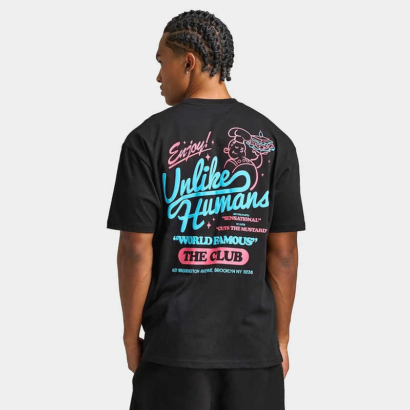 Unlike Humans Club T-Shirt / Black