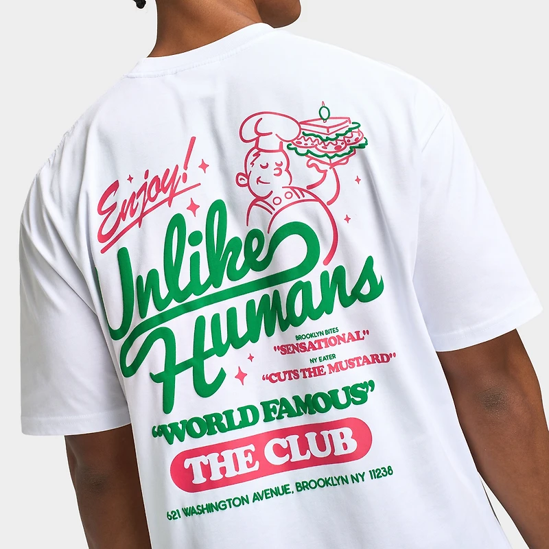 Unlike Humans Club T-Shirt / Optic White