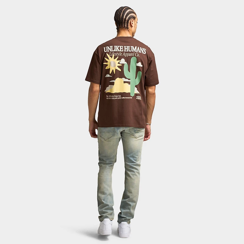 Unlike Humans Desert Tee / Chicory Coffee