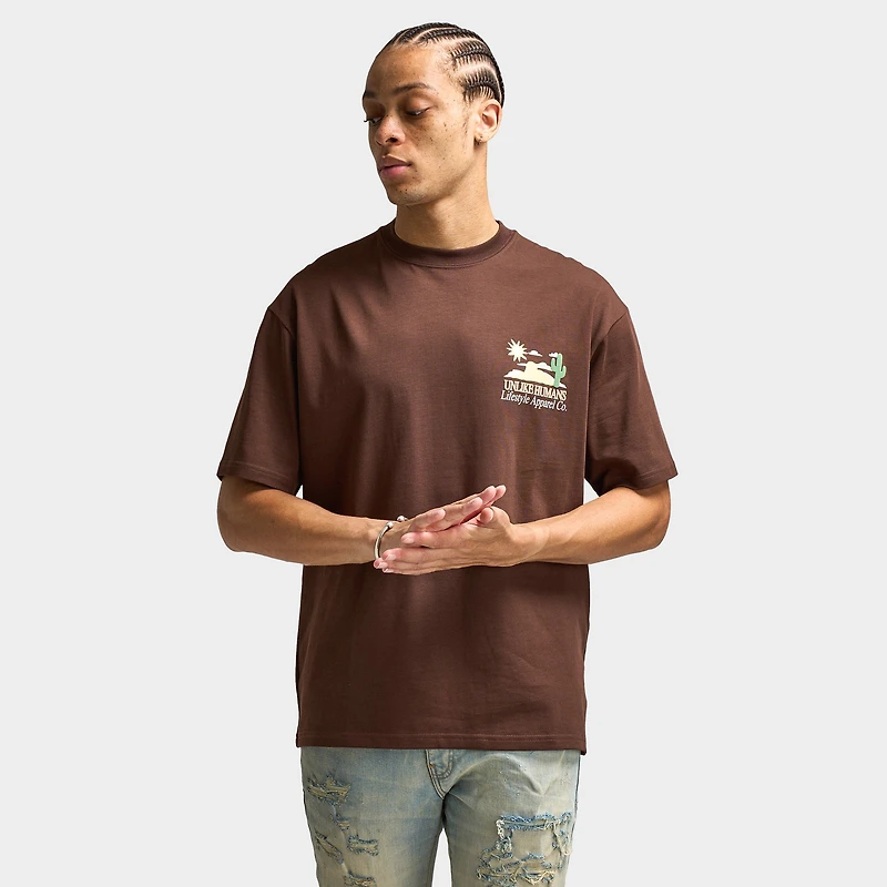 Unlike Humans Desert Tee / Chicory Coffee