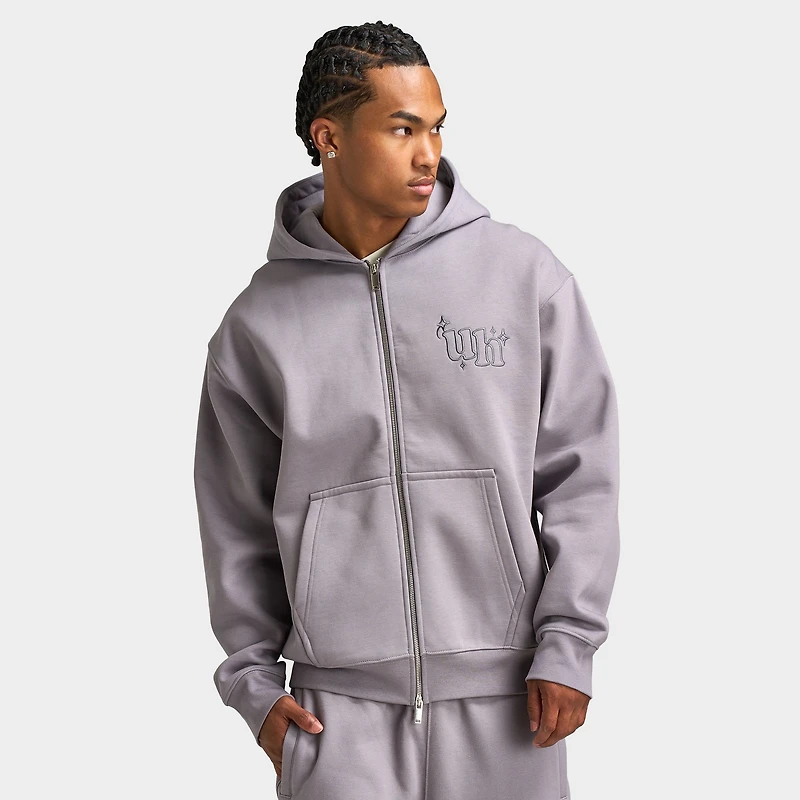 Unlike Humans Romilly Full-Zip Hoodie / Washed Storm Cloud