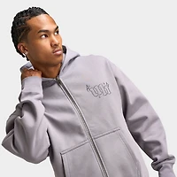 Unlike Humans Romilly Full-Zip Hoodie / Washed Storm Cloud