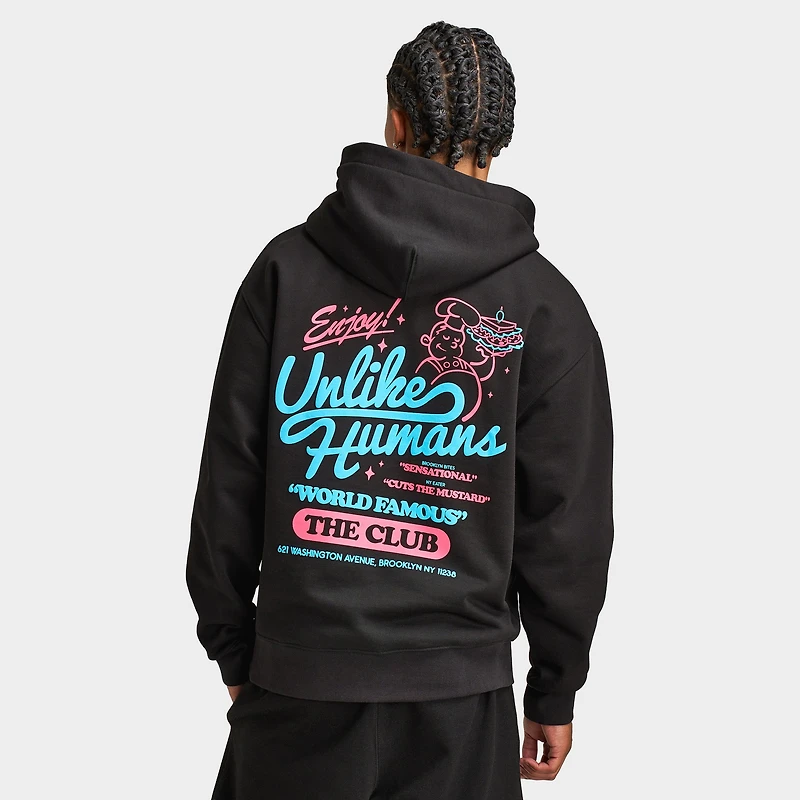 Unlike Humans Club Pullover Hoodie / Black