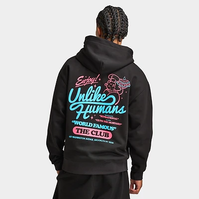 Unlike Humans Club Pullover Hoodie / Black