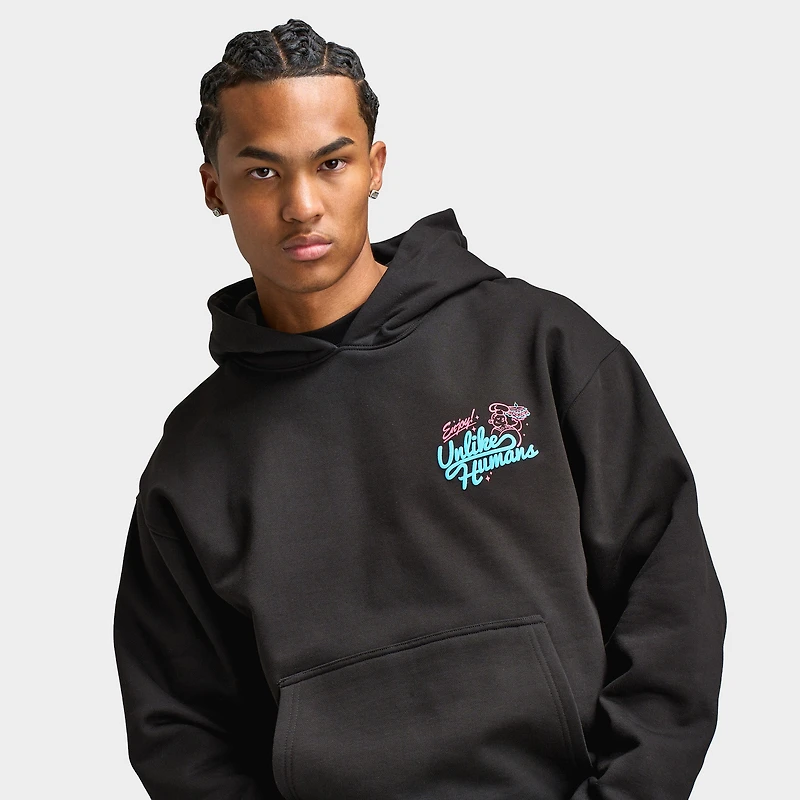 Unlike Humans Club Pullover Hoodie / Black