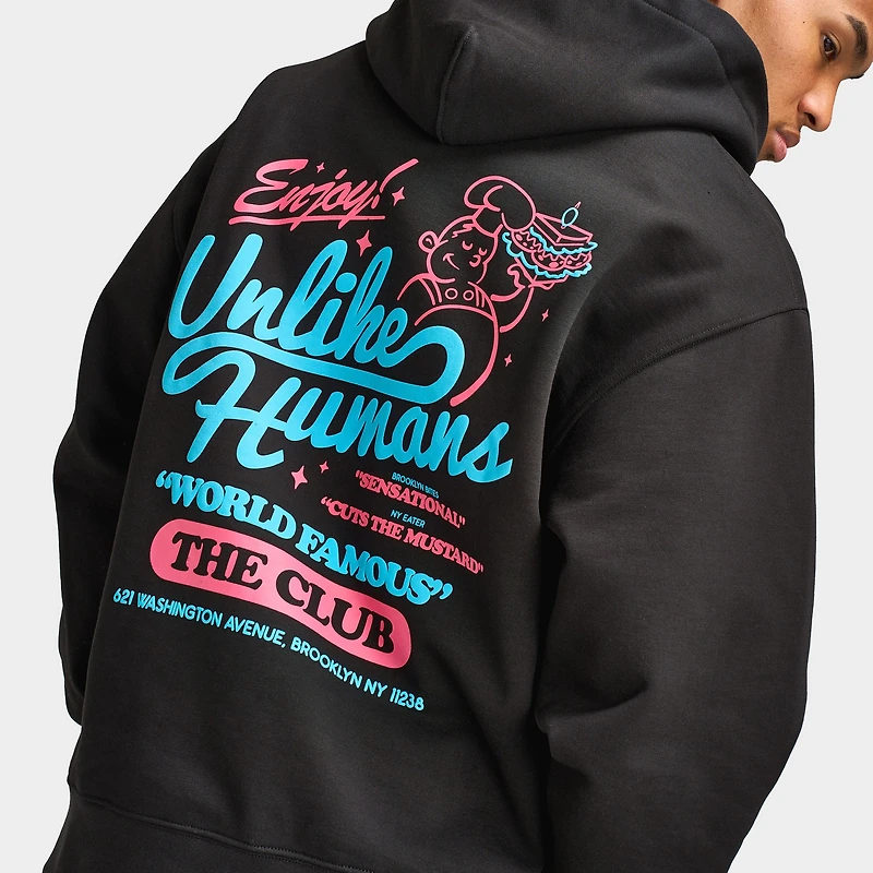 Unlike Humans Club Pullover Hoodie / Black