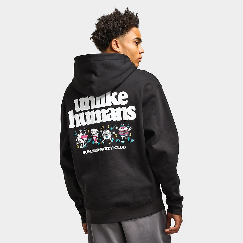 Unlike Humans Party Club Hoodie / Black