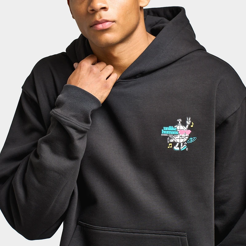 Unlike Humans Party Club Hoodie / Black