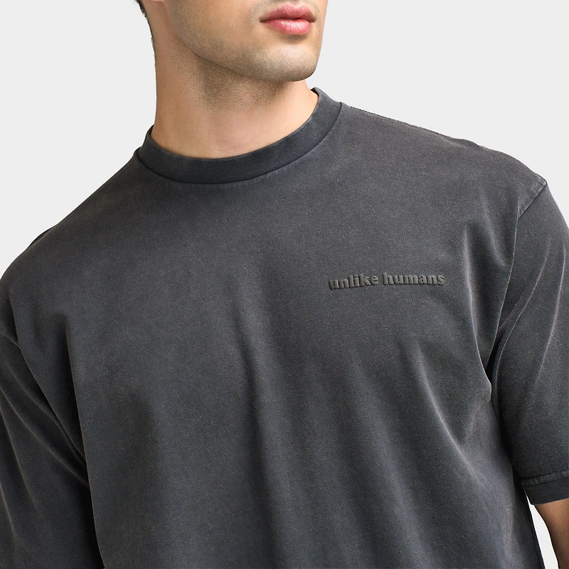 Unlike Humains T-shirt à pigments / Noir