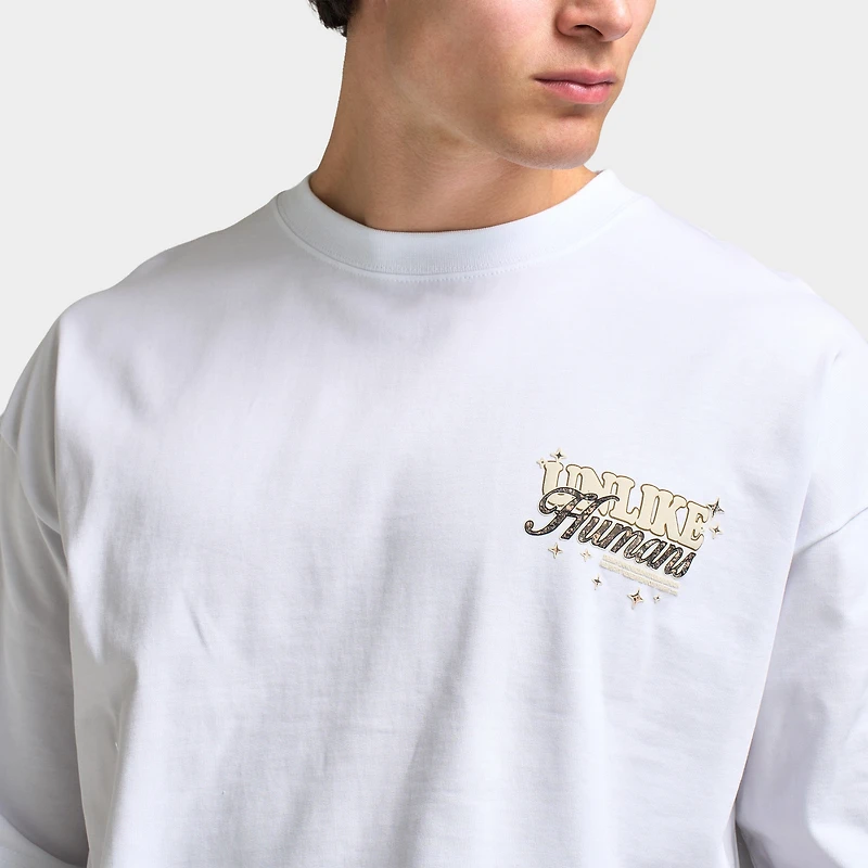 Unlike Humans Steel Graphic T-Shirt / White