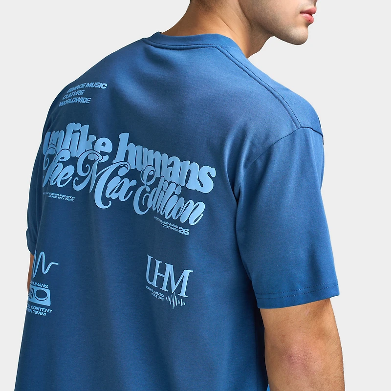 Unlike Humans Mixer T-shirt / Bleu marine ciel