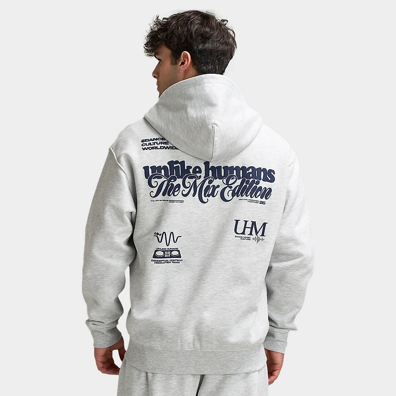 Unlike Humans Mixer Full-Zip Hoodie / Grey Marl