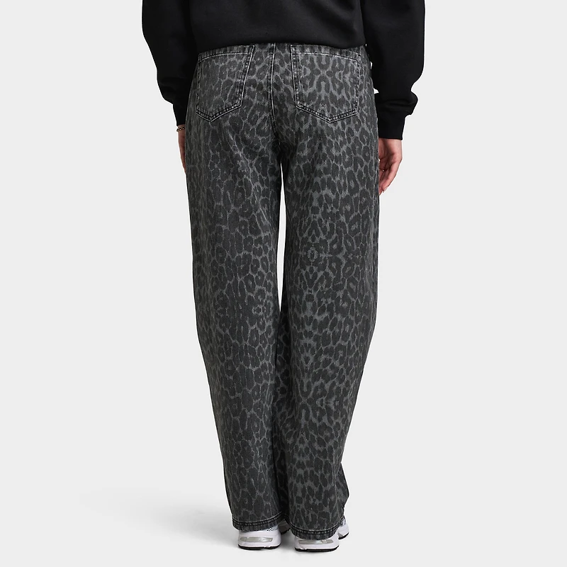 Unlike Humans Women's Jeans / Black Leopard Wash