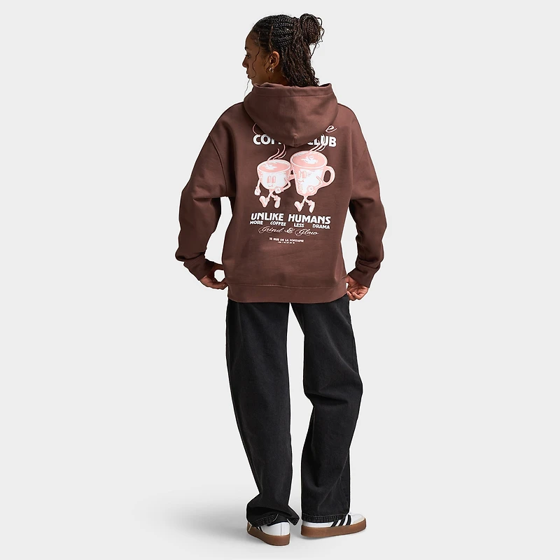 Unlike Humans Women's Coffee Overhead Hoodie / French Roast