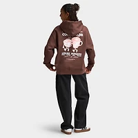 Unlike Humans Women's Coffee Overhead Hoodie / French Roast