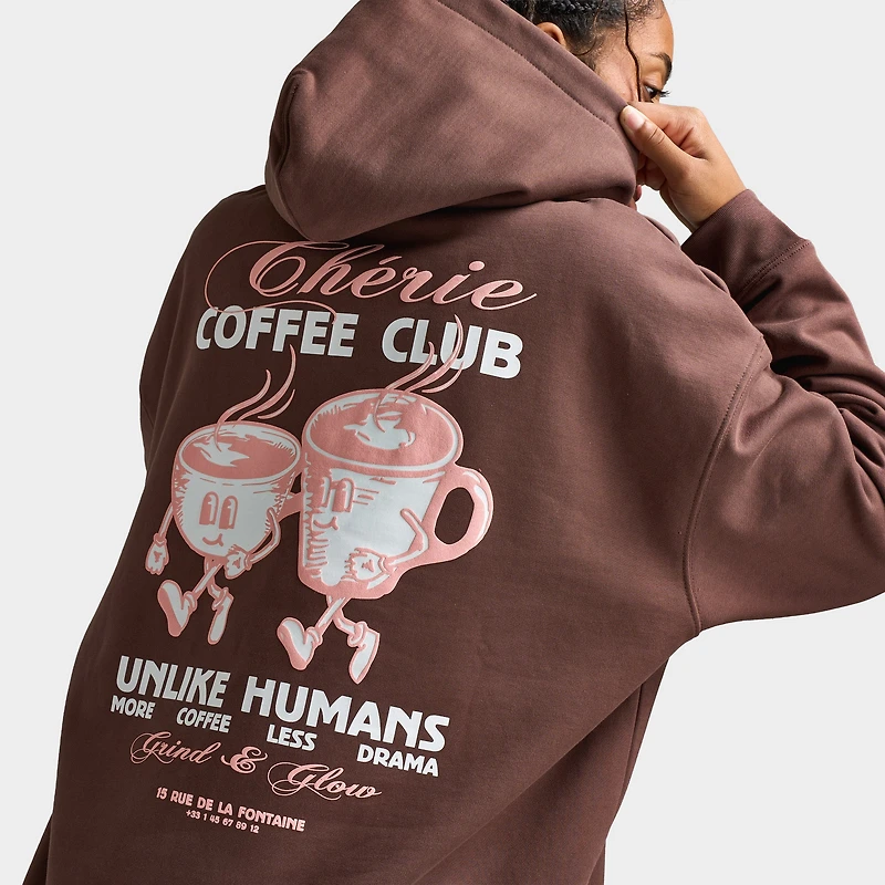 Unlike Humans Women's Coffee Overhead Hoodie / French Roast