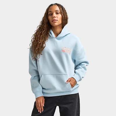 Unlike Humans Women's Wave Pullover Hoodie / Blue