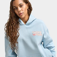 Unlike Humans Women's Wave Pullover Hoodie / Blue