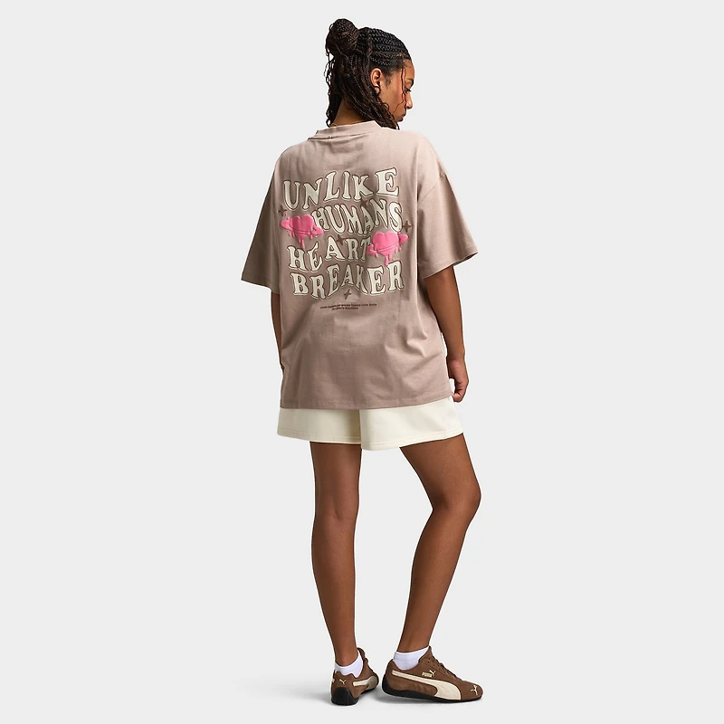 Unlike Humans Women's Wave Tee / Goat