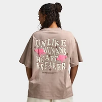 Unlike Humans Women's Wave Tee / Goat
